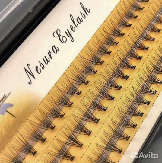 Пучковые ресницы накладные пучки