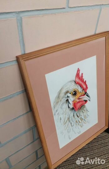 Рисунок акварель, в паспарту, размер 30*40см