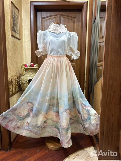 Zimmermann юбка и блузка текущая коллекция