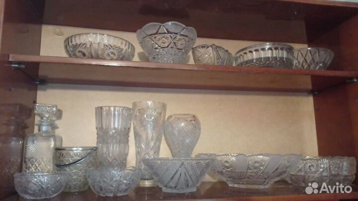 Ваза хрустальная