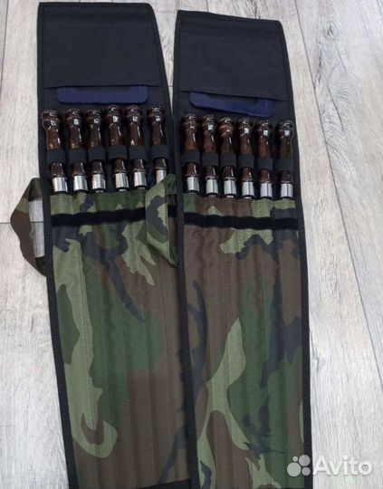 Набоp шампуров в чехлe