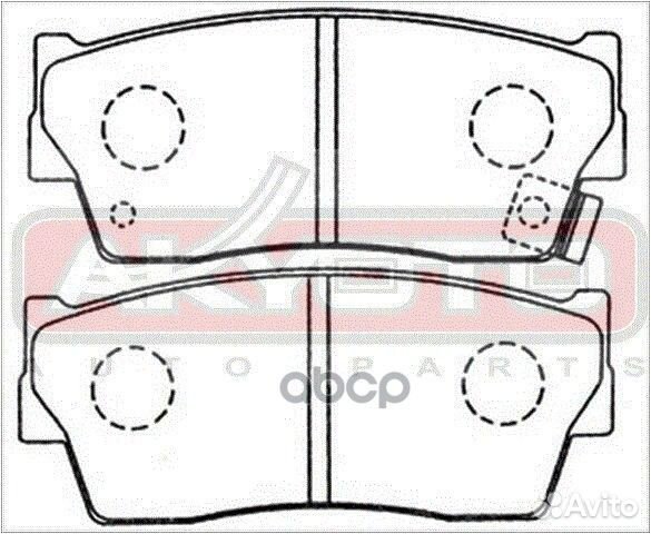 Колодки тормозные дисковые передние AKD-9298 AK