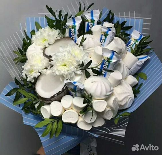 Сладкий букет с цветами