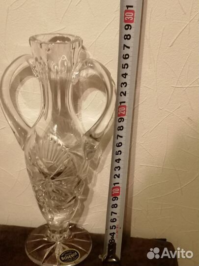 Вазы хрустальные малые bohemia