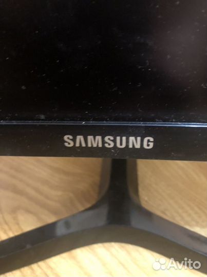 Монитор, на запчасти, упал, трещина на экране