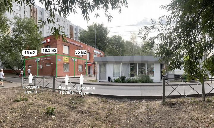 Торговые помещения от 16 м²