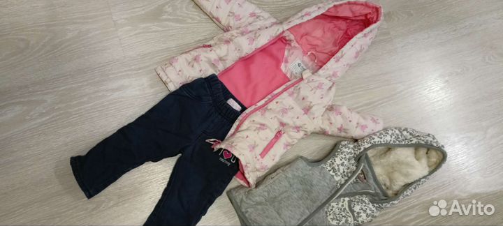 Куртка демисезонная 86, штаны утепленные 80