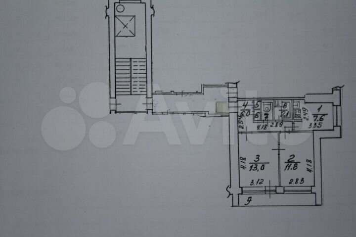 2-к. квартира, 45 м², 9/9 эт.
