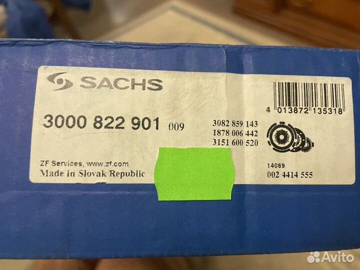 Комплект сцепления sachs 3000822901