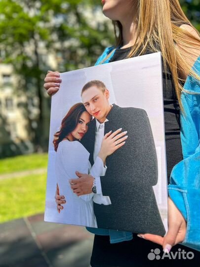 Портрет по фото на холсте / печать на холсте