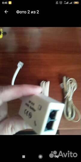 Переходник splitter adsl