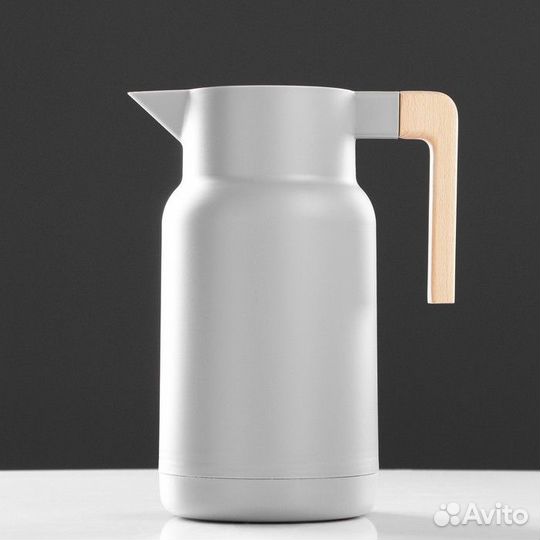 Термос-кофейник 1 л, стеклянная колба, 25 х 18 х 2