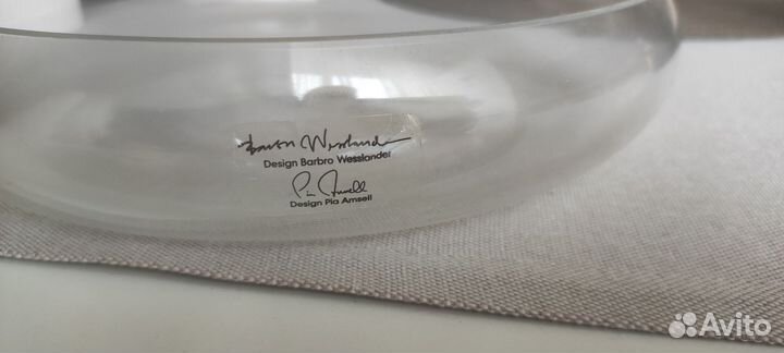 Миска Бломстэр Икеа прозрачное стекло 26 см