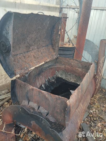 Печка на улице для варки корма скотине