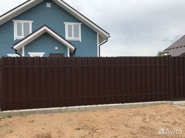 Профнастил коричневый С 20. Металлопрокат