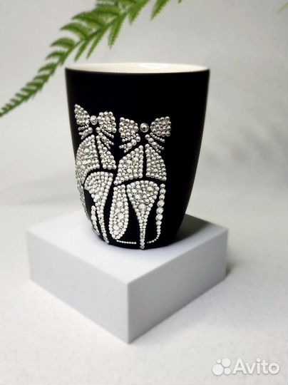 Кружка со стразами