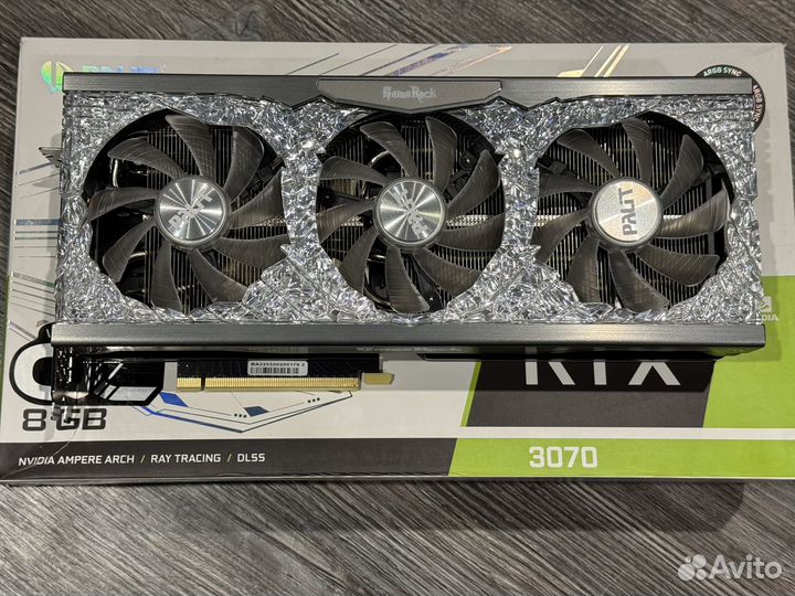 Видеокарта Palit GeForce RTX 3070 8gb GameRock
