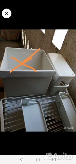 Ящик для холодильника, полки