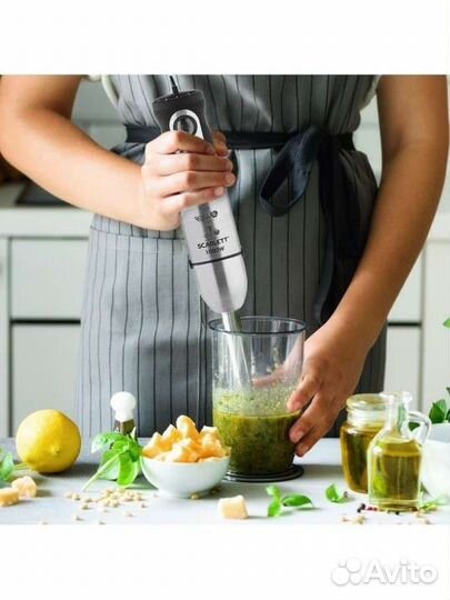 Погружной портативный блендер с чашей