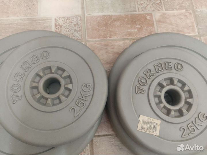Спортивные блины, гири, грифы Torneo