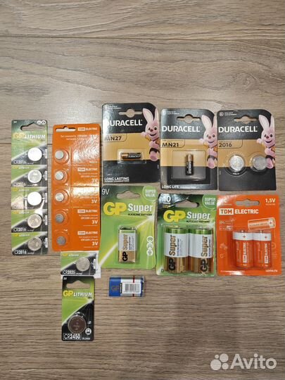 Батарейки Duracell, GP Super, TDM
