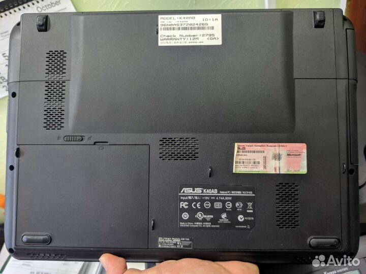 Ноутбук Asus (4 Гб, SSD, двухъядерный)