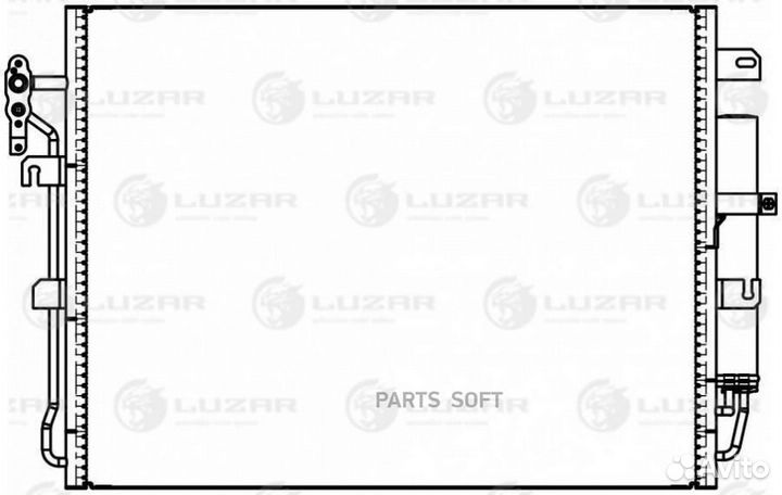 Радиатор кондиционера Рейндж Ровер Спорт 05