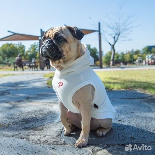 Puppia футболка с капюшоном и геометрическим принт