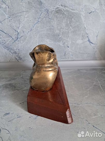 Пепельница СССР бронза