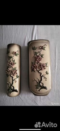 Кашпо настенное Кисловодский фарфор набор