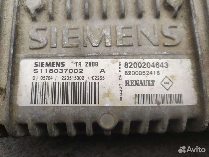 Блок управления двигателем Renault Clio 2008