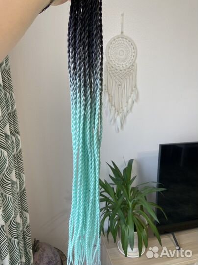 Синегальские косы + плетение