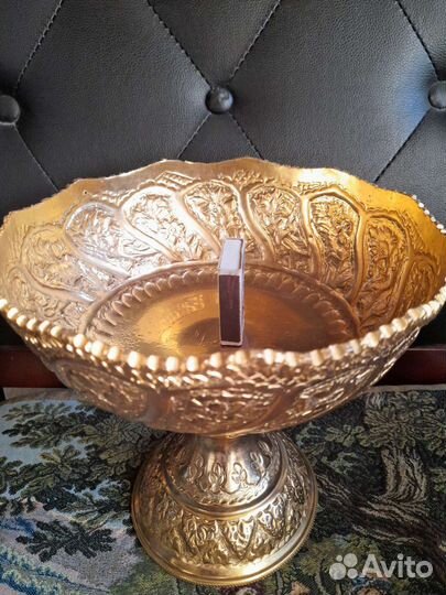 Чаша металл,позолота