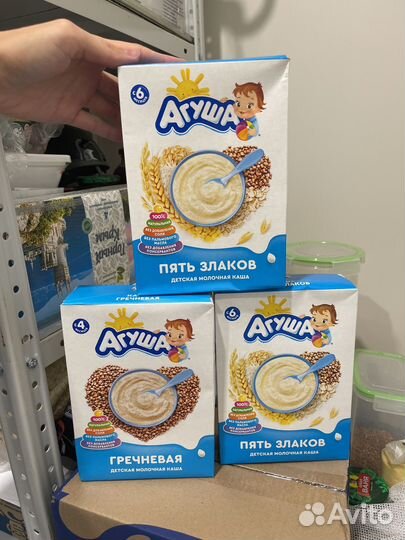 Молочная каша агуша