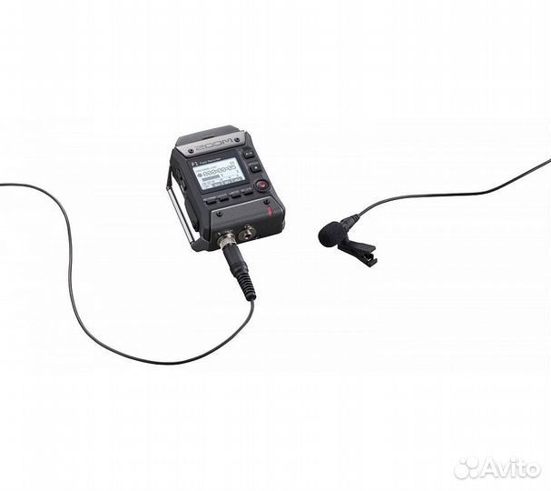 Рекордер Zoom F1-LP с петличным микрофоном