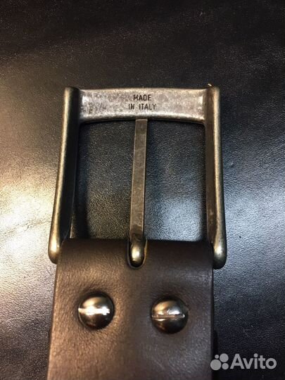 Ремень мужской, из кожи буйвола италия