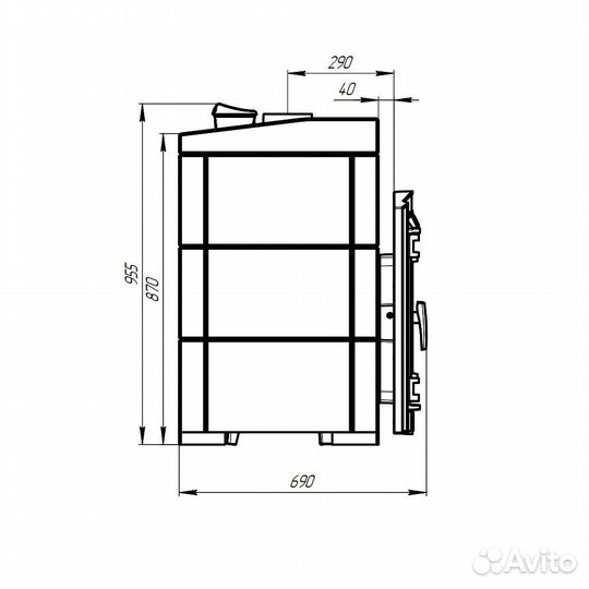 Печь Для Бани Атмосфера L+ ктт