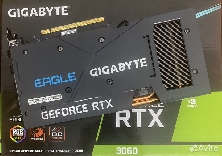 Gigabyte rtx 3060 12gb eagle/комплект