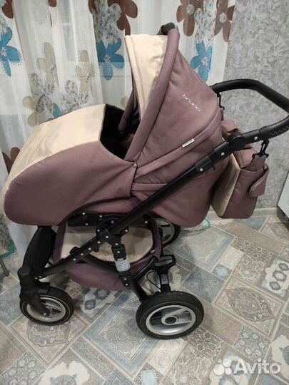 Коляска детская 2 в 1 riko bruno коричневый