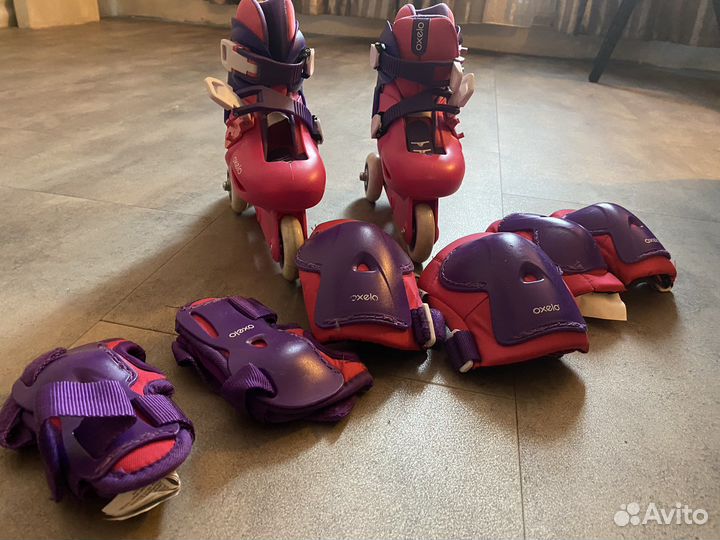 Роликовые коньки детские раздвижные