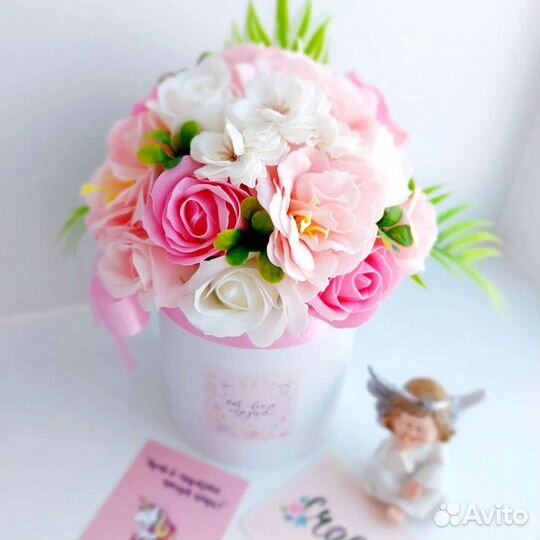 Мыльные букеты, букеты из мыла