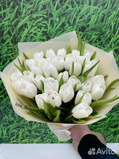 Букет из 31 тюльпана.Доставка Москва и мо