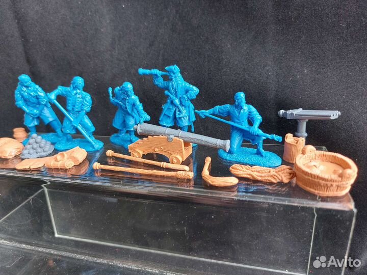 Пираты с пушкой.Остров сокровищ.Копии Barzso