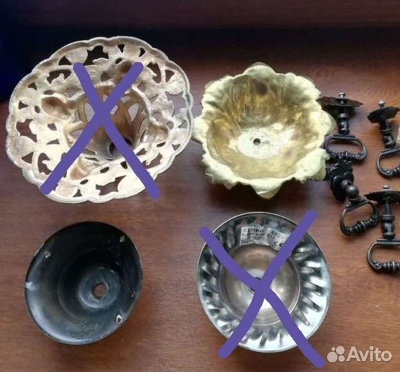 Детали люстры светильники бра много