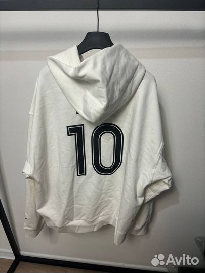 В наличии Balenciaga Paris Soccer White Zip Hoodie