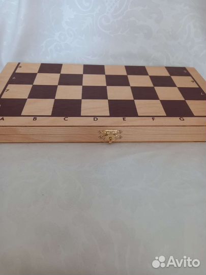 Шашки + нарды деревянные 2в1