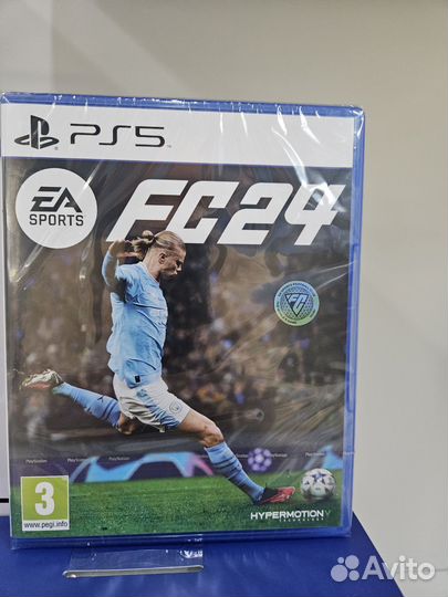 Игровая приставка PS5 Slim+FC24+Dual Sense голубой