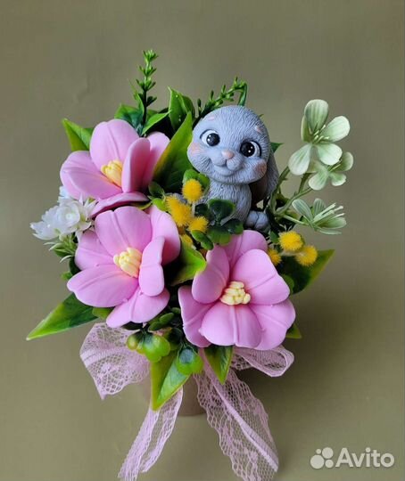 Букет из мыла ручной работы