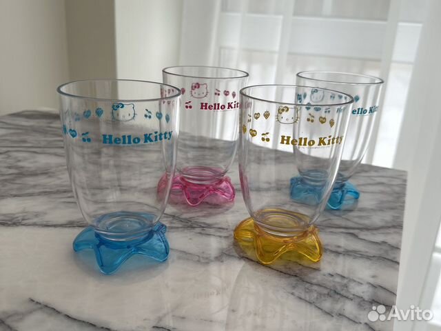 Hello kitty стаканы набор 4 шт