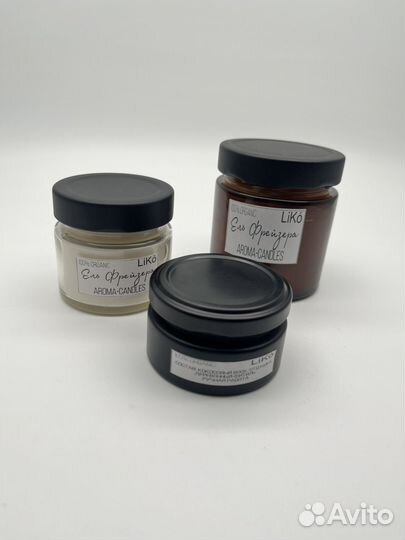 Ароматическая кокосовая свеча ручной работы